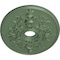 Ekena Millwork Alexa Medallion (Canopies up to 5 5/8"), 30 3/4"W x 21 1/4"H x 3 7/8"ID x 1 5/8"P, Athenian Green CM21X30ALAGF - alternate 5